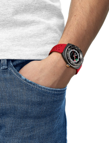 Simulation of the watch Tissot Sideral S 自動款 on a wrist