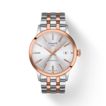 Vue de face de la montre Tissot Classic Dream Swissmatic avec ombre