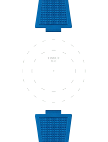 Tissot Official Blue PRX 40mm Rubber Strap