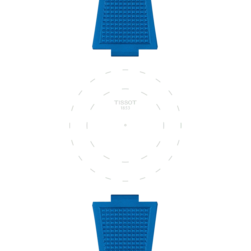 Official Tissot Strap | T852049577 | Blue Rubber | Tissot Official Tissot Strap | T852049577 | Blue Rubber | Tissot