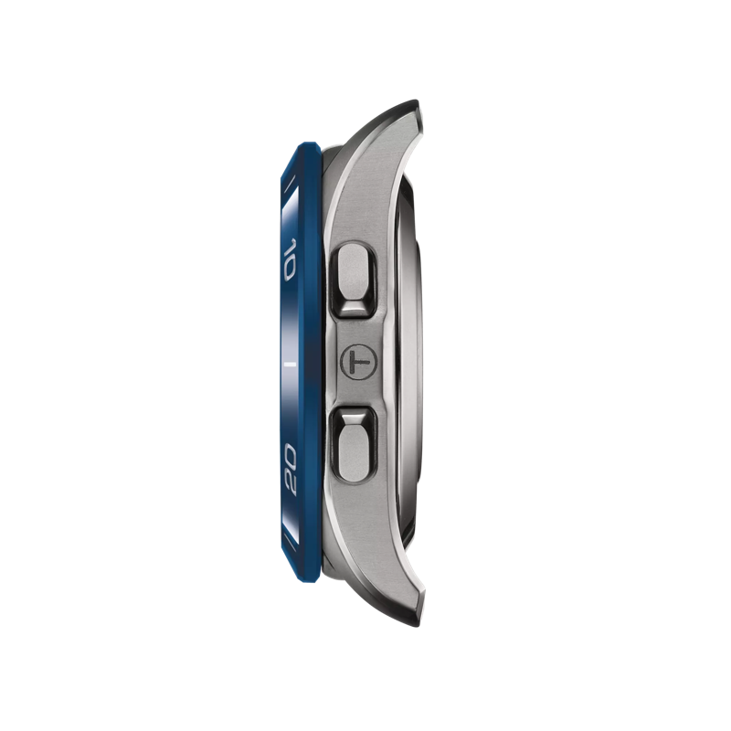 Profile view of the watch case TISSOT T-タッチ コネクト スポーツ