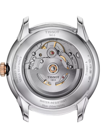 Back view of the watch case Tissot 杜魯爾系列自動款39mm