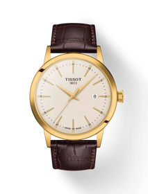 Front view of the watch Tissot Classic Dream with shadow