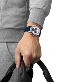 Simulation of the watch Tissot PRC 200 IIHF 2020 Special Edition on a wrist