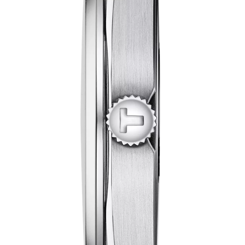Profile view of the watch case Tissot ジェントルマン