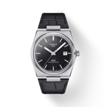 Front view of the watch Tissot PRX Powermatic 80 40mm with shadow