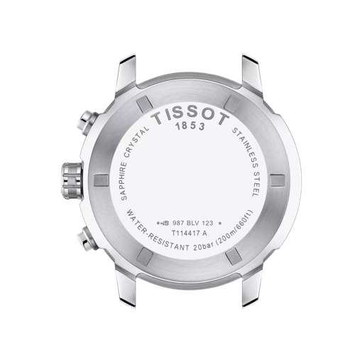 ウォッチケースのバックサイドTISSOT PRC 200 クロノグラフ