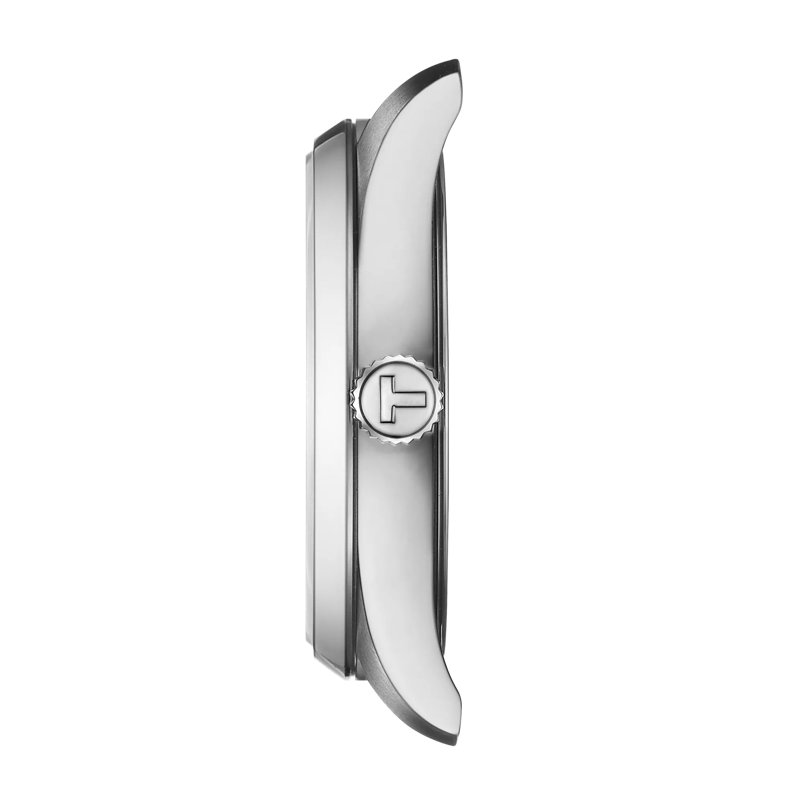 Profile view of the watch case Tissot PR 100 34mm