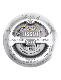 Vista posterior de la caja del reloj Tissot Le Locle Automatic Petite Seconde