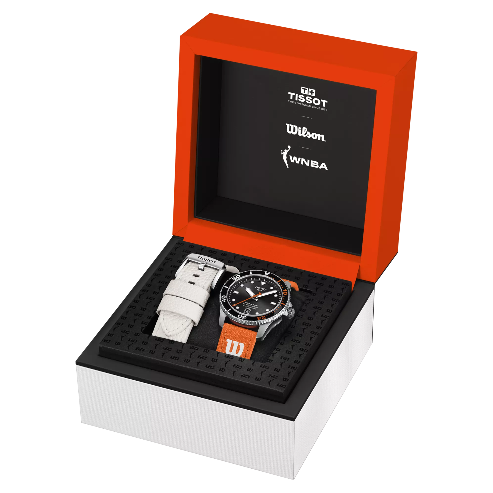 Presentation box of the watch Tissot Seastar Wilson WNBA
