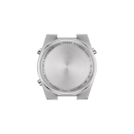 Back view of the watch case Tissot PRX Digital 35 mm