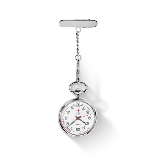 Front view of the watch Tissot Pendants with shadow