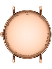 Back view of the watch case Tissot Everytime 40mm