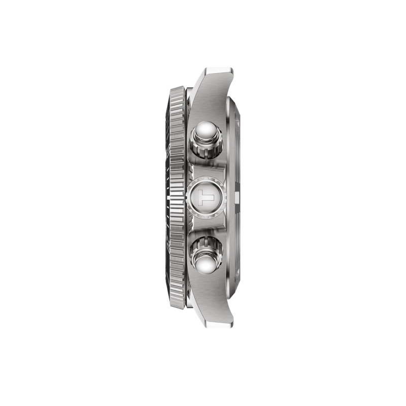 Profile view of the watch case Tissot Seastar 1000 Quartz Chronograph 38mm