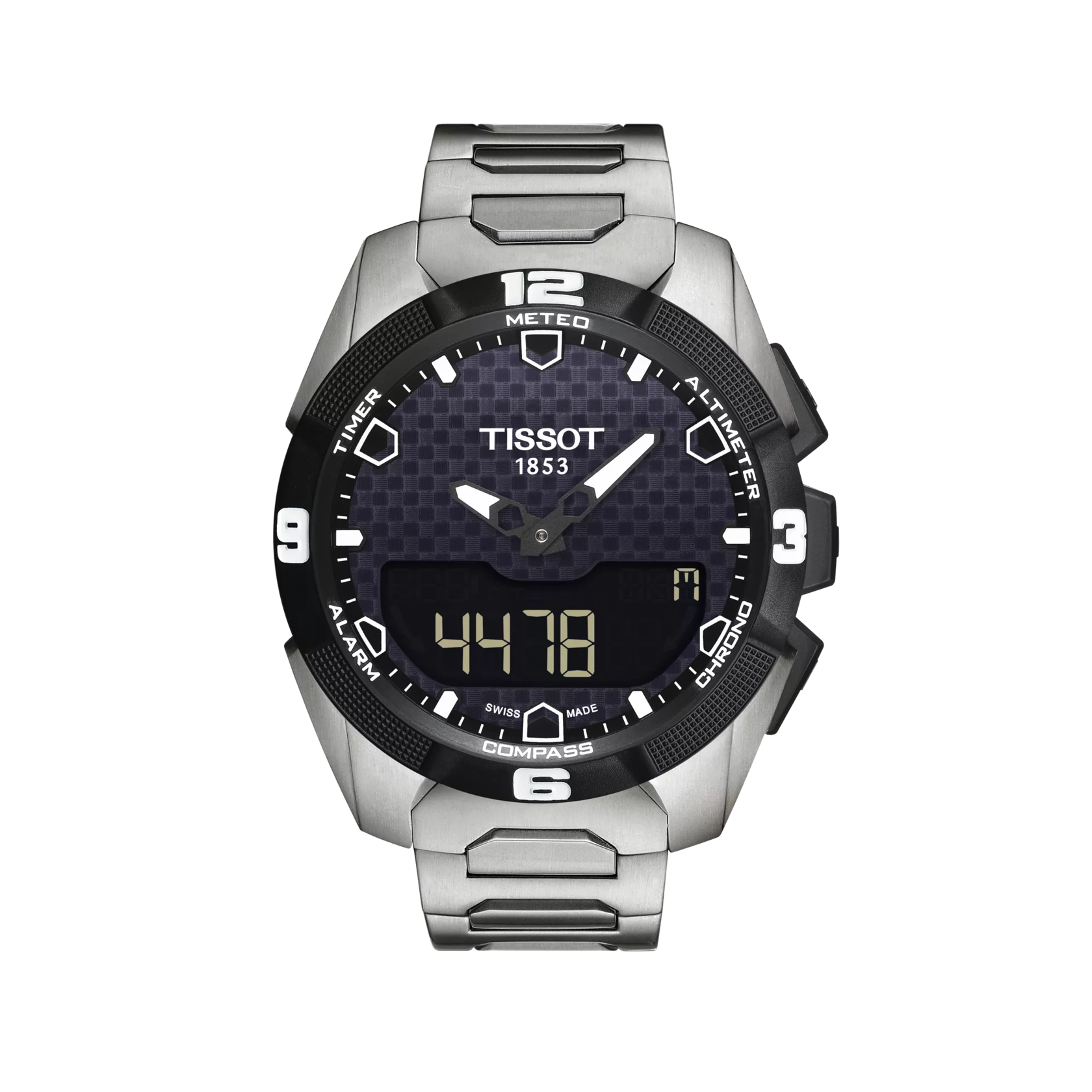 Front view of the watch Tissot T-Touch Expert Solar