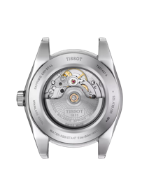 Back view of the watch case TISSOT ジェントルマン オートマティック パワーマティック80 シリシウム 18K ゴールド