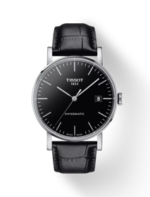 Front view of the watch Tissot Everytime Swissmatic 40mm with shadow