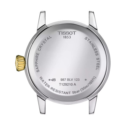Back view of the watch case Tissot Classic Dream Lady