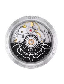 Back view of the watch case Tissot PR 100 Powermatic 80 Lady