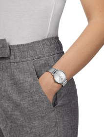 Simulation of the watch Tissot Everytime 34mm on a wrist