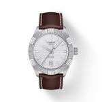 Front view of the watch Tissot PR 100 Sport Gent with shadow