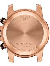 Back view of the watch case Tissot Supersport Chrono