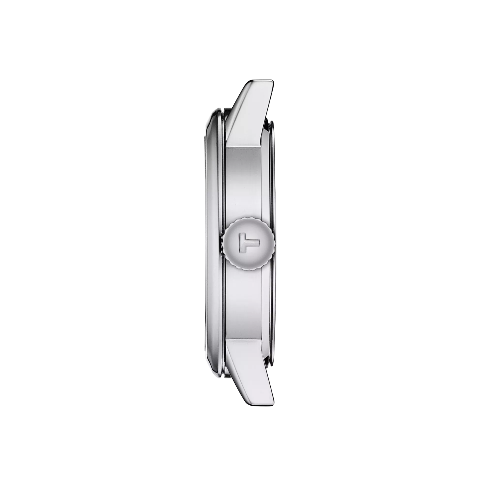 Profile view of the watch case Tissot Classic Dream Lady