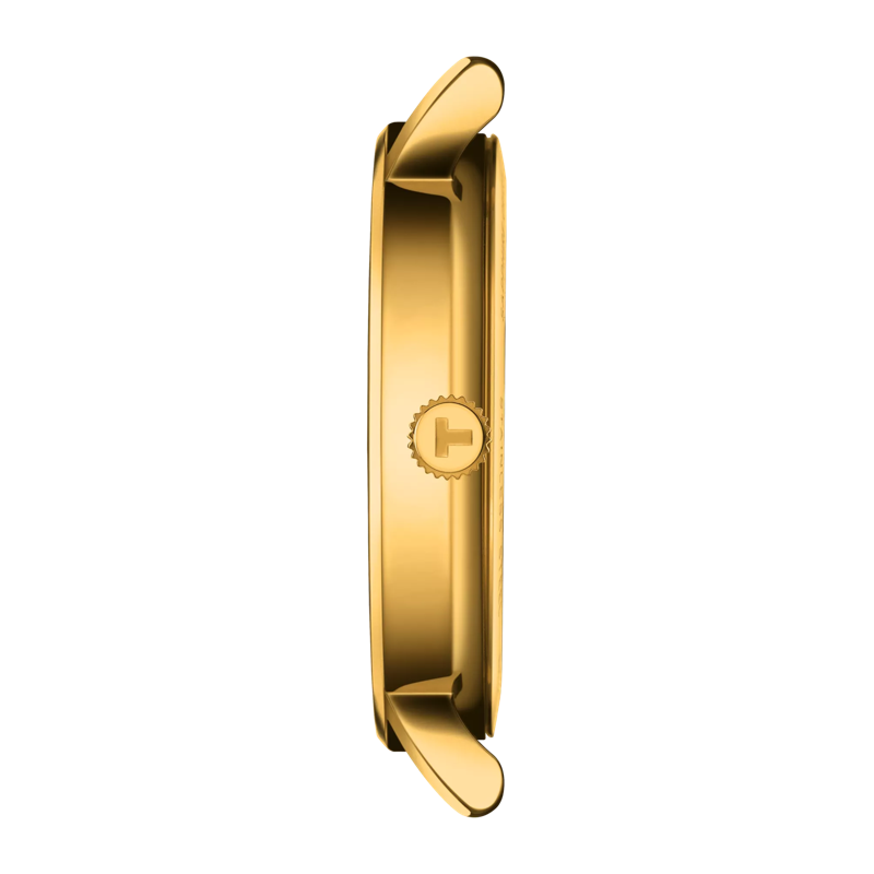 Profile view of the watch case Tissot Everytime 34mm