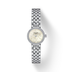 Front view of the watch Tissot Lovely Round with shadow