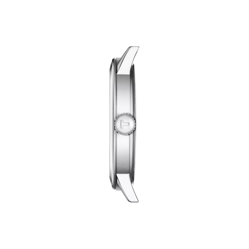 Vue de profil du boîtier de la montre Tissot Classic Dream