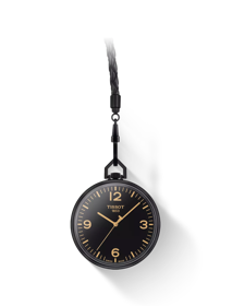 Front view of the watch Tissot Lepine with shadow