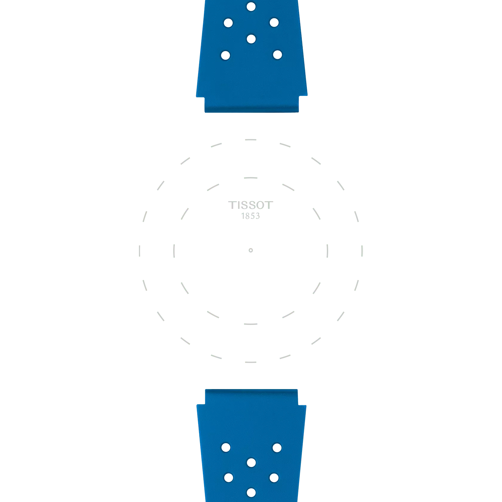 Tissot Official Blue Sideral Rubber Strap