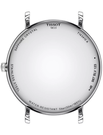 Back view of the watch case Tissot Everytime 40mm