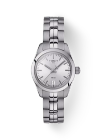 Front view of the watch Tissot PR 100 Lady Small with shadow