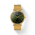 Front view of the watch Tissot Everytime 40mm with shadow
