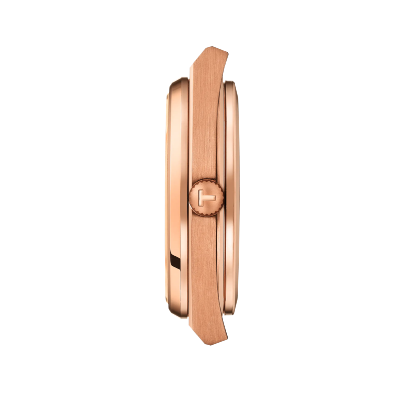 Profile view of the watch case Tissot PRX Powermatic 80 40mm