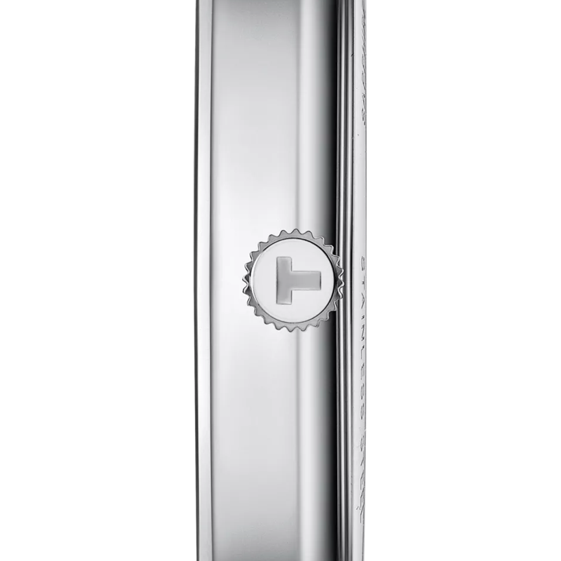 Profile view of the watch case Tissot Everytime 40mm