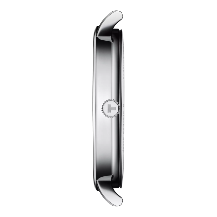 Profile view of the watch case Tissot Everytime 40mm