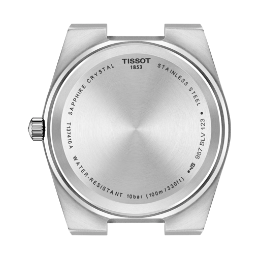 Back view of the watch case Tissot PRX 40mm