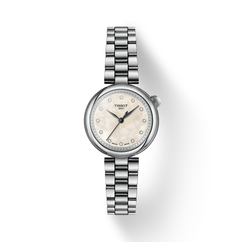 Front view of the watch Tissot Desir with shadow