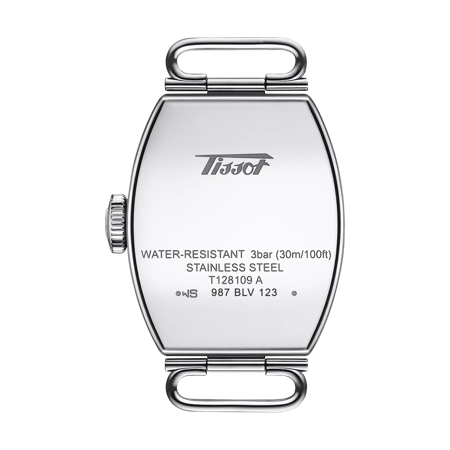 Back view of the watch case Tissot Heritage Porto Small lady