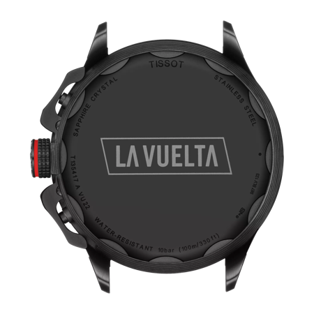 Back view of the watch case Tissot 競速系列2023環西款