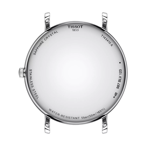 Back view of the watch case Tissot Everytime 40mm