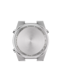 Back view of the watch case Tissot PRX Digital 35 mm