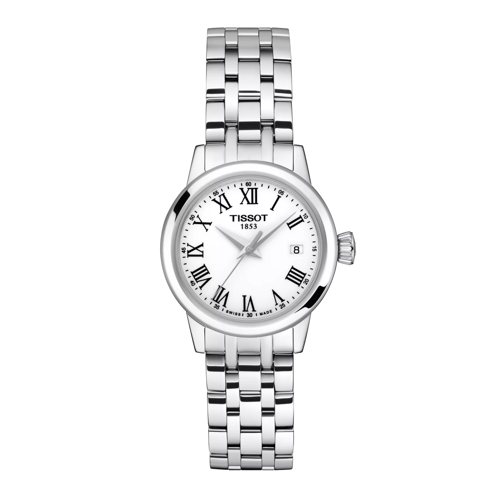 Front view of the watch Tissot Classic Dream Lady