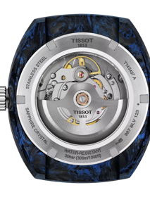 Back view of the watch case Tissot Sideral S Powermatic 80