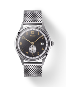 Front view of the watch Tissot Heritage Small Second 1938 COSC with shadow