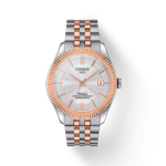 Vue de face de la montre Tissot Ballade Powermatic 80 Silicium avec ombre