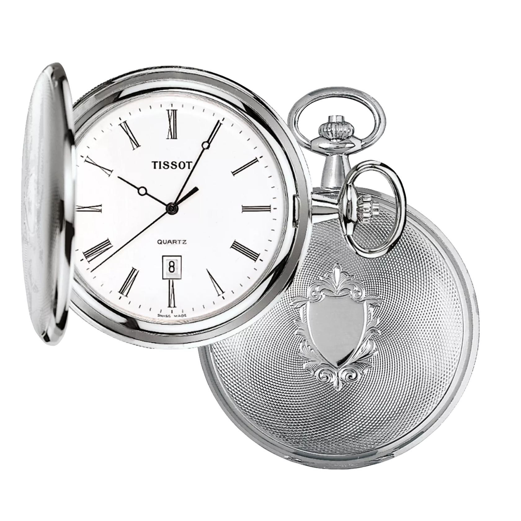 Vue de face de la montre Tissot Savonnette