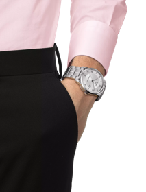 Simulation of the watch Tissot Luxury Powermatic 80 on a wrist